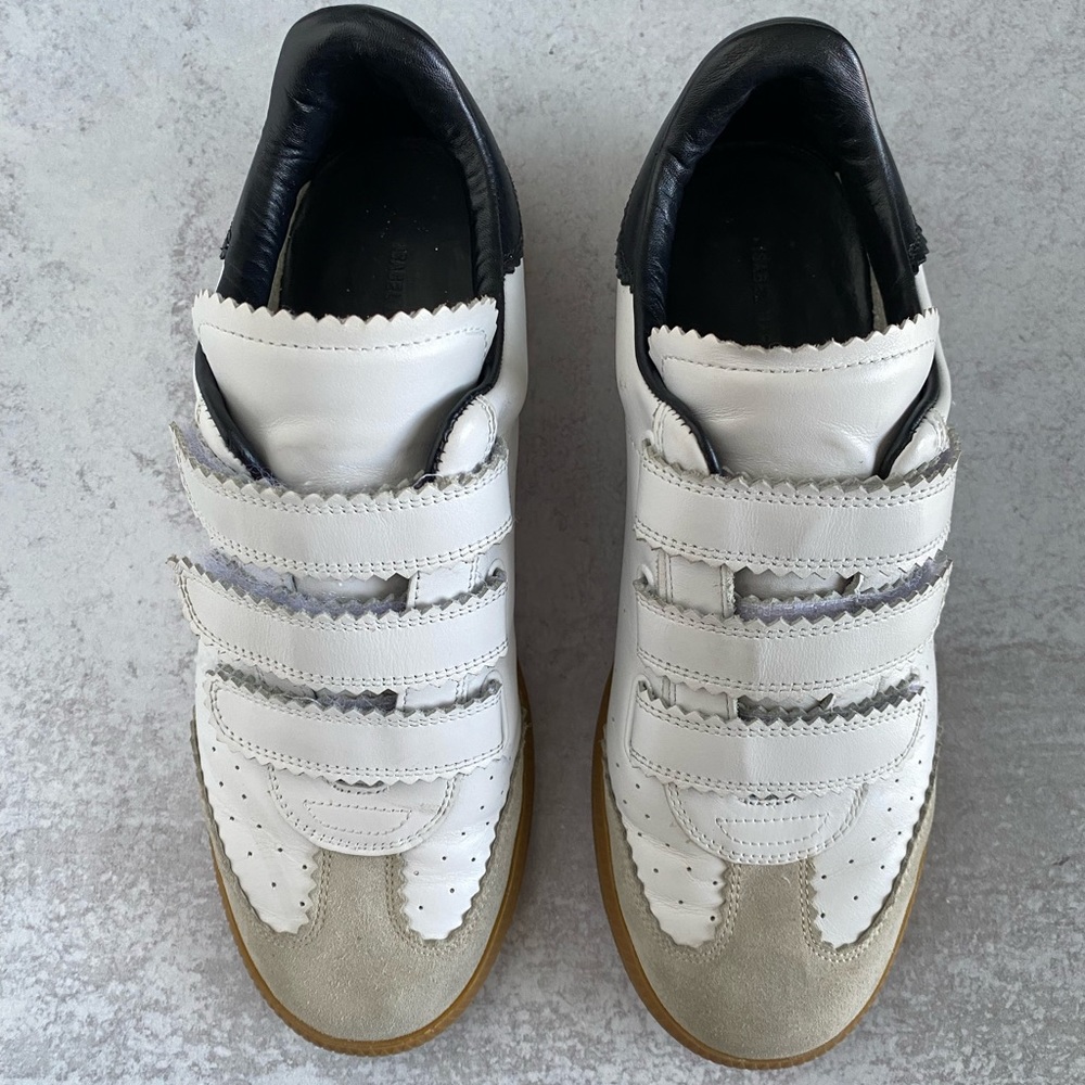 Isabel Marant Beth Women Sneakers Size 40/9 White - Black